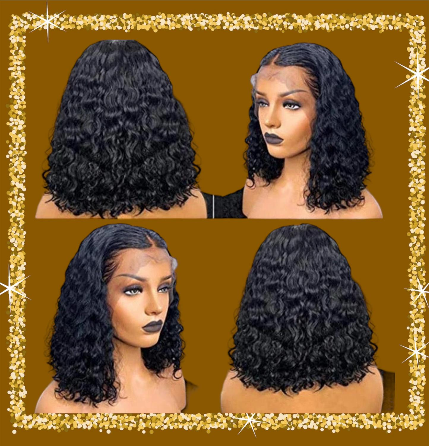 Curly Brazilian lace wig