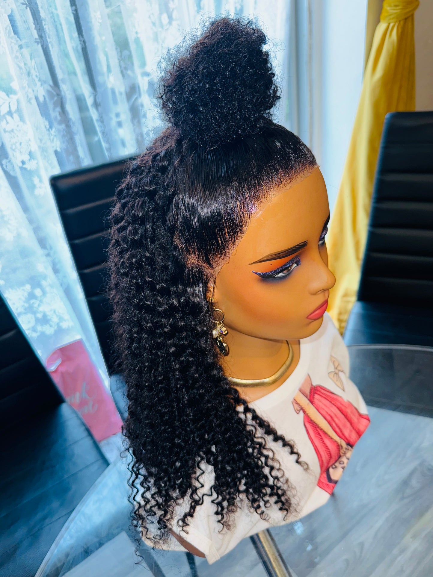 Kinky curly 13 x 4 lace wig