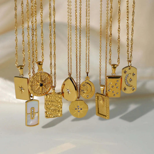 Gold plated everyday necklace