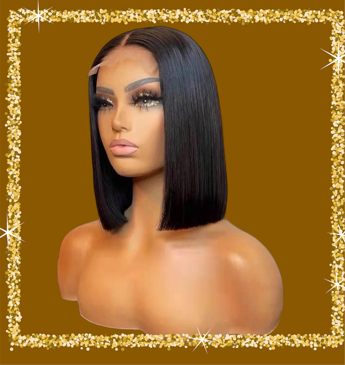 Jet Black Bob wig