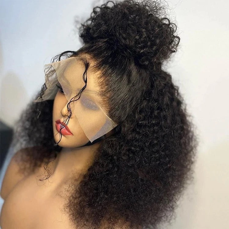 Kinky curly 13 x 4 lace wig