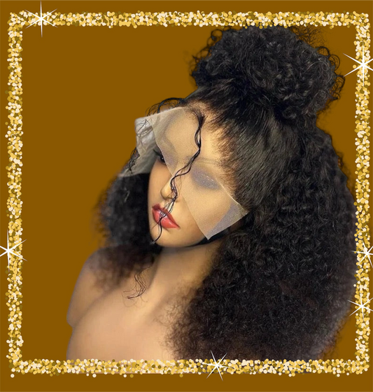 Kinky curly 13 x 4 lace wig