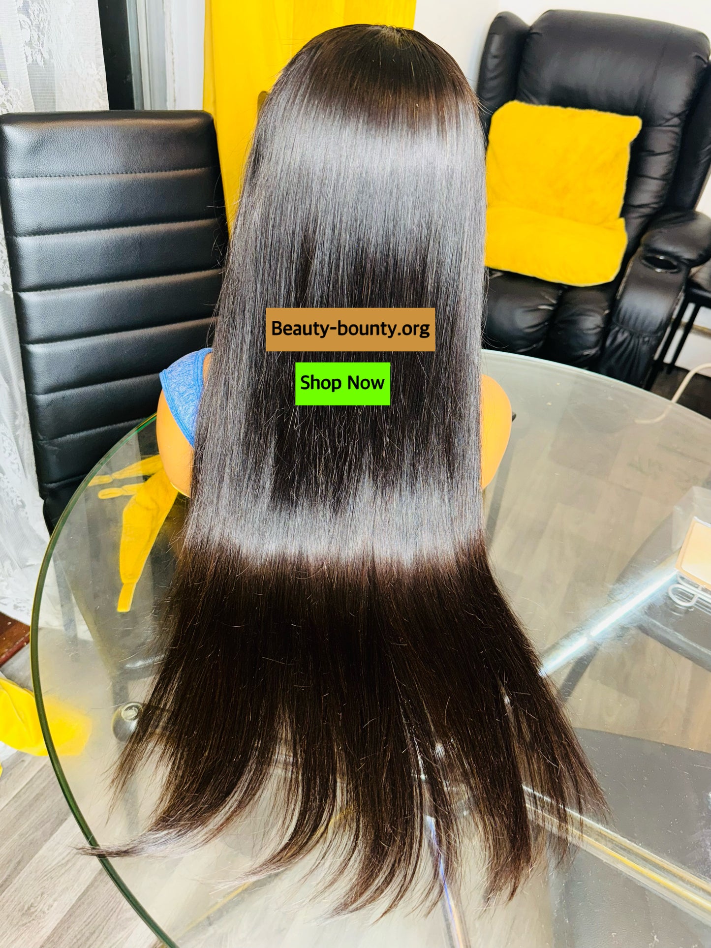 Bone straight raw virgin human Hair