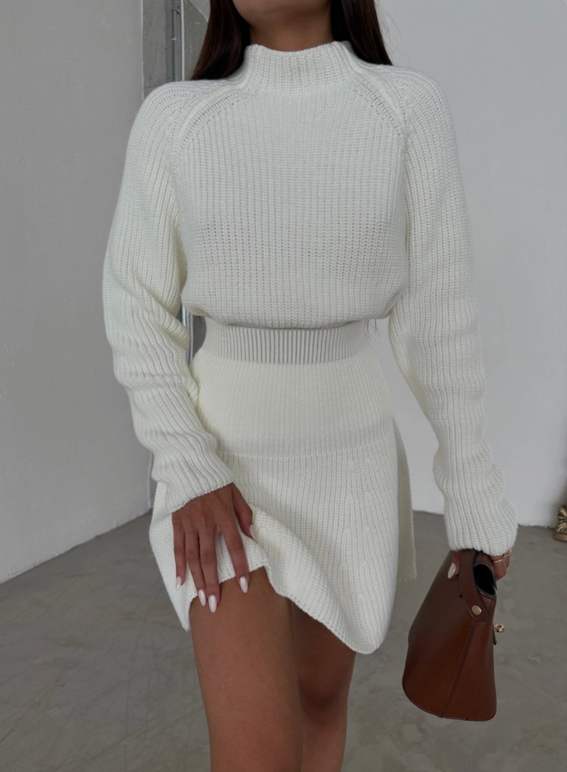 Ladies knitted sweaters and Skirt