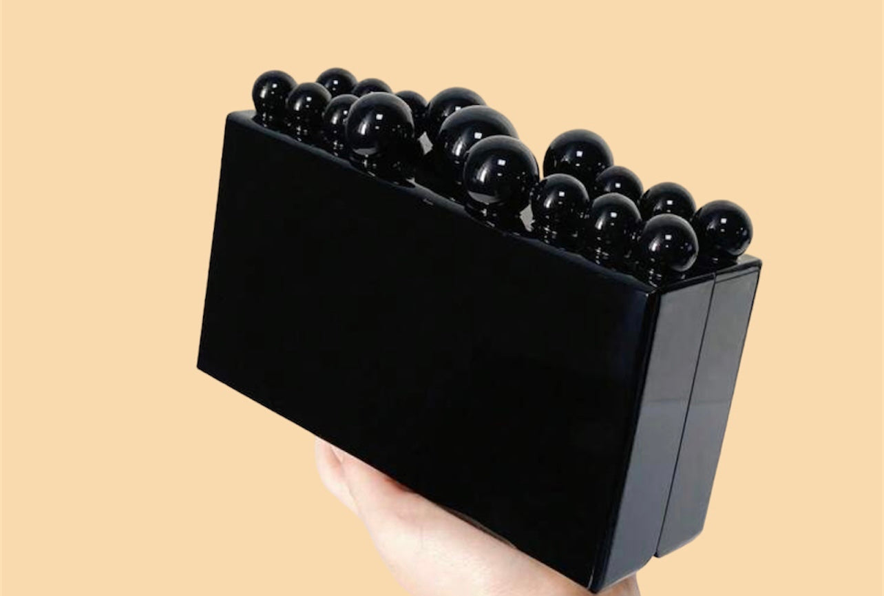 Black Acrylic Clutch bag