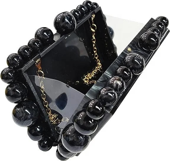 Black Acrylic Clutch bag